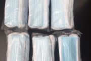 Face masks black and surgical/medical/protective/disposable blue masks black washable reusable bundle