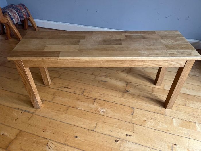 Dinner table wood bench