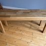 Dinner table wood bench Image 2