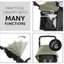 Hauck Runner Olive - Black -Robust Tricycle Buggy with Pneumatic Wheels Image 4