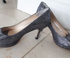 Size 36 LIKE NEW Stunning Going Out Party Wedding High Heels Dimond Shoes