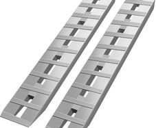 Aluminum Trailer Ramps 2721.6 kg Total Beavertail Hook End 1 Pair 2 Ramps