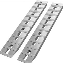 Aluminum Trailer Ramps 2721.6 kg Total Beavertail Hook End 1 Pair 2 Ramps