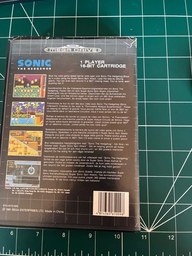 Sonic The Hedgehog Sega Megadrive