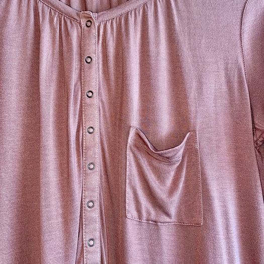 Gap Mauve 3/4 Sleeve Top Size XS BRAND NEW