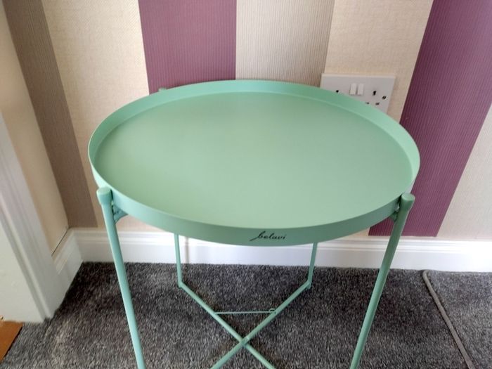 Mint Green Side Table/ Plant Stand