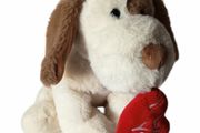 Cute Puppy Dog Holding Heart