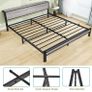 Bed Frames with Storage Wooden Headboard, Metal 4ft Bed Frame Image 5