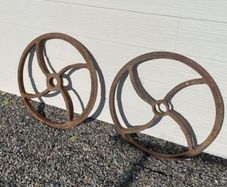 cast iron wheels