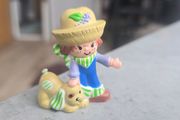 HTF Vintage 1981 AGC Kenner Huckleberry Pie with Pupcake Strawberry Shortcake Mini PVC Doll  Figurine 2" same era as MLP G1 My Little Pony