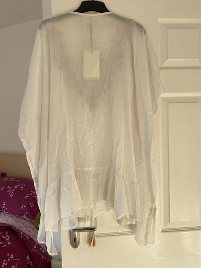 oversize cotton beach dress