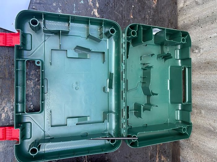 3 plastic powertool cases no powertools