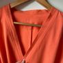 Marc Cain Coral Orange Belted Kimono Jacket Size 5 (L / UK 16) Image 2