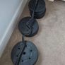 Ez Curl Barbell + Weights + Bench Image 4