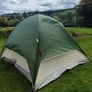 Green & Cream Dome Camping Tent Image 3