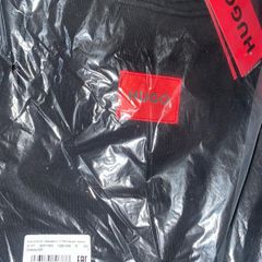 Hugo boss hoodie short sleeved cotton terry sweatshirt size XL brand new with tag colour black