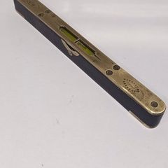 Vintage Edward Preston & Sons 9" Brass and Rosewood Spirit Level