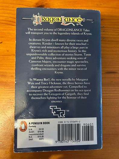 Fantasy book:'Dragonlance. Tales' trilogy
