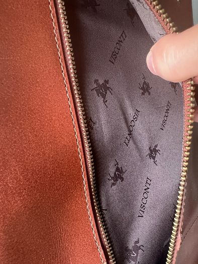 New Visconti A4 portfolio folio tan leather brief document case