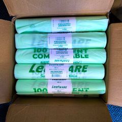 Full Box . Large bin bags 80litres . compostable, biodegradable, brown bin