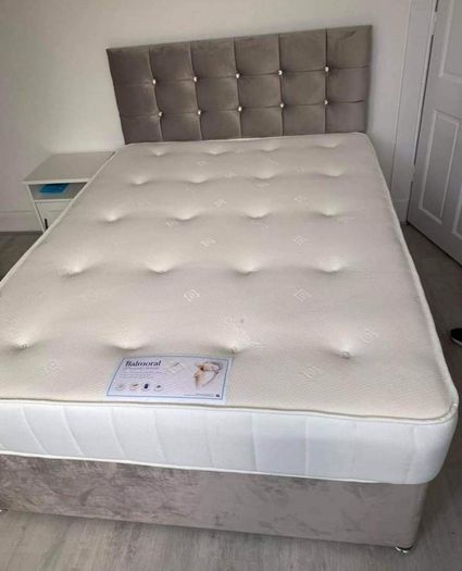 Brand New Stylish Divan Beds. 3ft, 4ft, 4ft6, 5ft And 6ft Sizes Available . Tufted Mattresses, Drawers Option, And Multiple Headboard Designs Instock