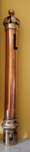 Antique Brass and copper pillar ornament