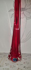 Vase Czech glass art Bohemia