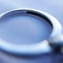Vintage 9ct White Gold 375 & Blue Sapphire Stacker Ring 2,78g size N Image 8