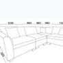 Grey Fabric L-Shaped Corner Sofa Image 5