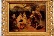Antique Wall Hanging by Frederick Morgan 1911