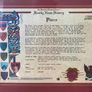 Pierce Family Name History by The Historical Research Center Certificate of Authenticity issued 2002 Image 2