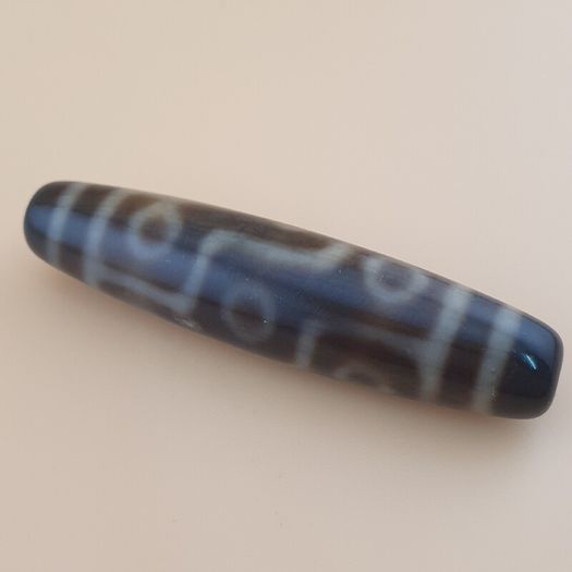 Himalayan 9 Eyes Tibetan Agate Dzi Bead Amulet Pendant