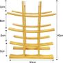 12 Bottle Wine Rack | Wine Racks Free Standing | Wine Racks Free Standing Wooden | Wine Racks for Dining Table | Home Bar Unit | Wooden Wine Rack | Wine Bottle Holder, Wine Holder bar accessories Image 3
