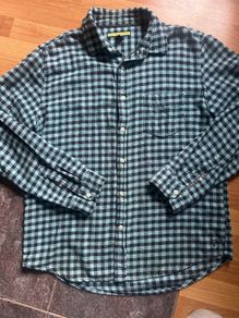 Blue checked shirt