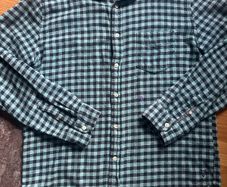 Blue checked shirt