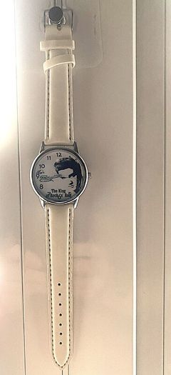 Elvis Wrist watch, White Strap
