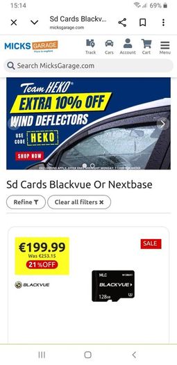Blackvue front and rear blackvue dashcam