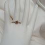 Sparkling Champagne Diamond Halo Ring Image 9