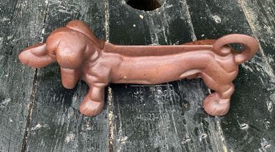 Vintage Cast Iron Sausage Dog Boot Scraper
