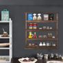 Wood Spice Rack Wall Mount, Wooden Spice Rack Holder, Seasoning Rack, Countertop or Wall Mount Tiered Door Spice Rack Image 3