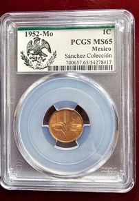 1952 MO Mexico 1 Centavo Sanchez Collection Gem PCGS