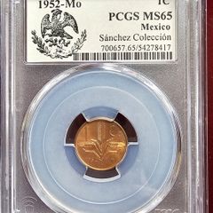 1952 MO Mexico 1 Centavo Sanchez Collection Gem PCGS