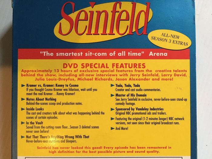 Seinfeld - Season 3 (1991-1992) [DVD TV Boxsets]