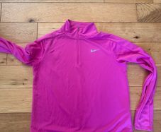 Ladies Pink Nike Zip Top Size L 12-14