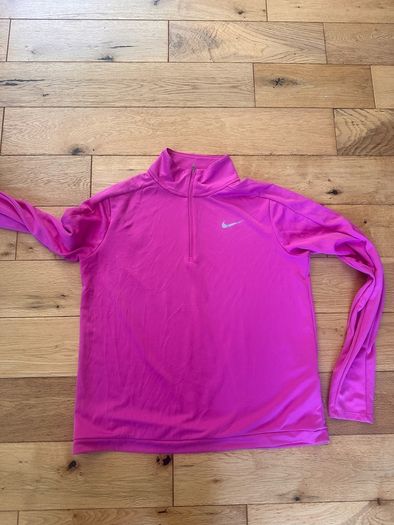 Ladies Pink Nike Zip Top Size L 12-14