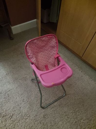 Toy twin stroller & high chair