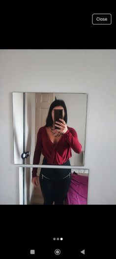 Boohoo burgundy top -  bodysuit