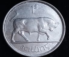 #863 - Ireland - 1942 - Shilling - Silver - KM.14