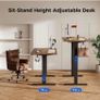 Electric Standing Desk, 120 x 60 cm Height Adjustable Sit Stand Desks Image 8