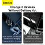 Baseus 65W PD/QC4.0 Dual USB Mobile/Tab/Laptop Car Charger with Digital Display (Brand New/Warranty) Image 5
